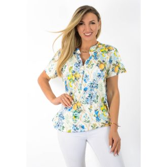   Citrom mintás,virágos,ingfazonú ,gumis aljú felső!  L-XXL