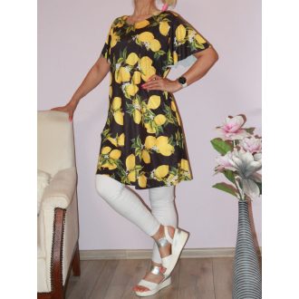 Citromos,A vonalú  tunika/ruha! fekete L-XL