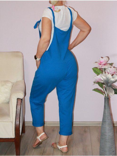 Zsebes,kantáros,pamut nadrág! királykék M-XL