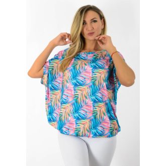   Trópusi levél mintás,aszimmetrikus,gumis aljú felső !  L-XXL