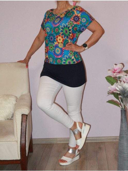 Mandala mintás,passzés aljú felső!  L-XL