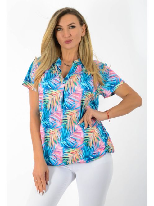Trópusi mintás, ingfazonú ,gumis aljú felső!  L-XXL