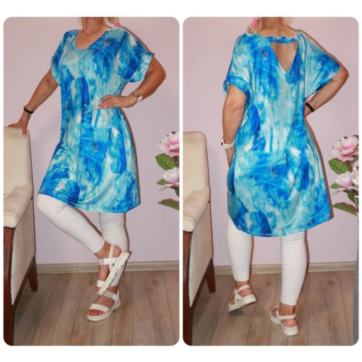 Mintás,háta pántos tunika/ruha! L-XXL