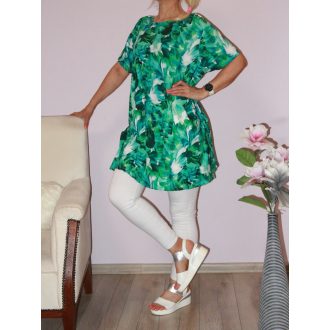 Levél mintás A vonalú tunika/ruha!  XL-XXL