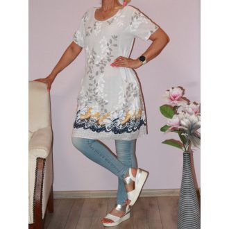 Virág mintás,zsebes tunika/ruha! L-XL