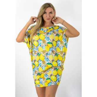Citromos,aszimmetrikus, lenge tunika!  L-XXL