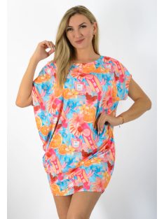 Gyümölcsös,virágos,aszimmetrikus, lenge tunika!  L-XXL