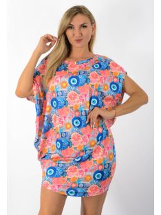 Trópusi gyümölcsös,aszimmetrikus, lenge tunika!  L-XXL