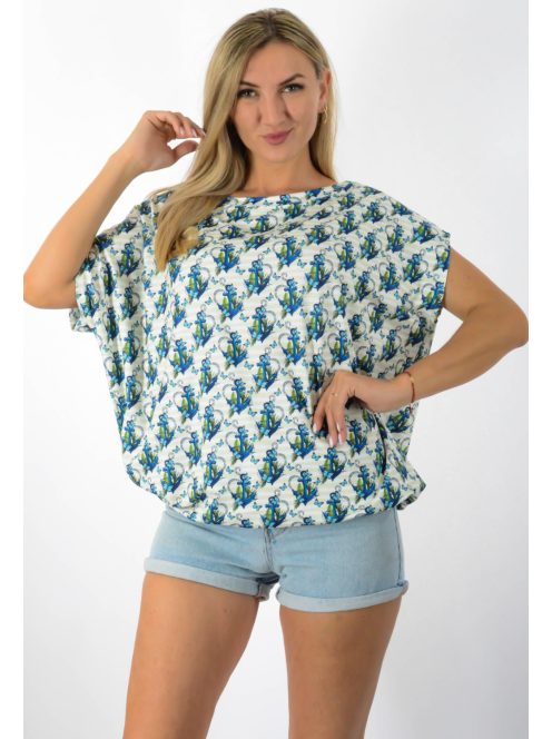 Horgonyos,aszimmetrikus,gumis aljú felső !  L-XXL