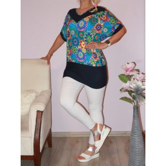   Mandala mintás,V nyakú,denevérujjas,passzés aljú felső !  L-XXL