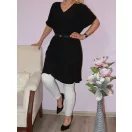 V nyakú öves tunika/ruha!  Több szín !  L-XXL