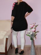 Cikk-cakk mintás,két oldala húzott,V kivágású tunika! XXL-3XL