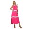 Nyaknál kötős,lenge maxi ruha! pink  XL-XXL