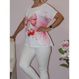 Cseresznyés,virágos felső !  L-XXL