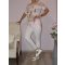 Virágos,gyöngyös csipke betétes RUCY FASHION  felső! M-L