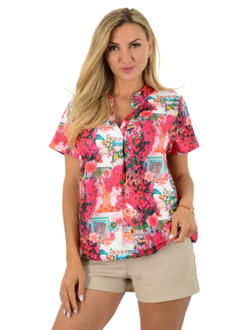 Virágos, ingfazonú ,gumis aljú felső!   L-XXL