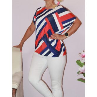Csíkos gumis aljú felső! pink L-XXL