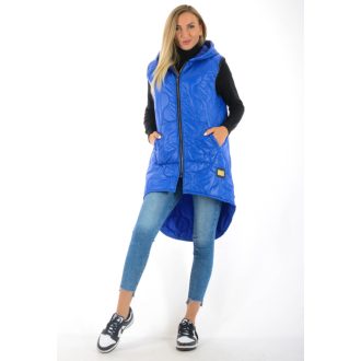 Steppelt ,kapucnis,kenguruzsebes mellény! királykék L-XXL