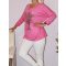 Stasszos életfás,V nyakú  felső! pink XL-XXL