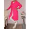 Kapucnis,gombos,kötött kardigán ! pink M-XL