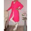 Kapucnis,gombos,kötött kardigán ! pink M-XL