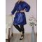 Latex anyagú,roll-up ujjú ingruha! királykék ! 2XL-3XL