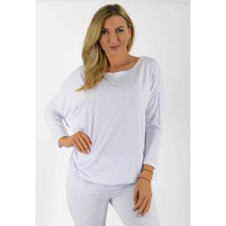 Egyszínű,lenge,gumis aljú felső ! fehér L-XXL