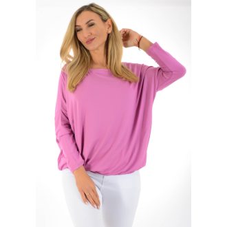 Egyszínű,lenge,gumis aljú felső ! magenta L-XXL