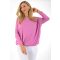 Egyszínű,lenge,gumis aljú felső ! magenta L-XXL
