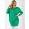 Egyszínű,aszimmetrikus lenge tunika! zöld L-XXL