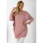Egyszínű,aszimmetrikus lenge tunika! púderrózsaszín L-XXL