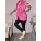 Zsebes,gombos,öves mellény! pink M-XL