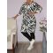 Zebra mintás,zsebes tunika!  L-XXL