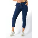 Virágos,válla nyitott,nadrágos szett ! sötétkék L-XXL