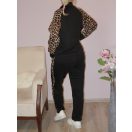 Leopárd mintás,kapucnis,zsebes szabadidőruha !  M-XL