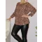Leopárd mintás,gumis aljú felső ! XL-XXL