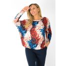 Levél mintás aszimmetrikus gumis aljú,nadrágos szett !  L-XXL