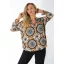 Mandala mintás, ingfazonú ,gumis aljú felső!  L-XXL 