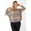 Mandala mintás,aszimmetrikus,gumis aljú felső !  L-XXL