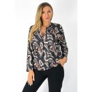 Mintás,ingfazonú, gumis aljú ,nadrágos szett ! barna-fekete L-XXL