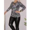 Levél mintás,csavart elejű felső ! M-XL
