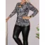 Levél mintás,csavart elejű felső ! M-XL
