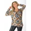 Mandala mintás,átlapolt,gumis aljú felső!  L-XXL