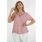 Egyszínű, ingfazonú ,gumis aljú felső! púderrózsaszín L-XXL