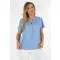 Egyszínű, ingfazonú ,gumis aljú felső! kék L-XXL