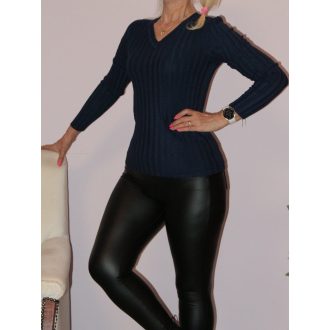 V nyakú kötött felső! sötétkék S-XL V nyakú kötött felső! sötétkék S-XL