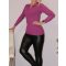 Ingfazonú ,V nyakú kötött felső! magenta S-XL