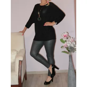 Csillámos,láncos,denevérujjas felső ! fekete L-XXL