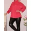 Geometriai mintás,puhaanyagú garbó! piros XL-XXL