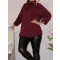 Geometriai mintás,puhaanyagú garbó! burgundi XL-XXL